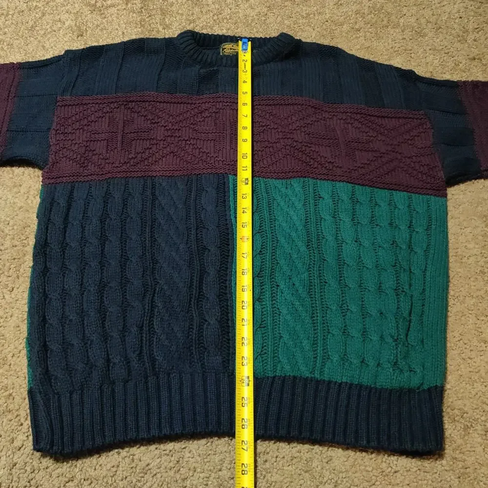 Eddie Bauer Vintage Pullover Sweater Cable Knit MADE IN USA Mens Size XL - Picture 7 of 8